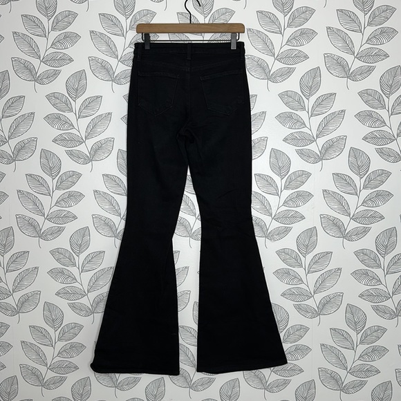 L'agence Black Wide Leg Flare Jeans Bell Bottom Size 26 - Picture 7 of 7